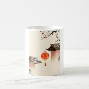 Kinesisk bläck art, kinesisk Digital Art, vintage Kaffemugg