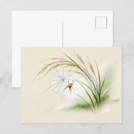 Kinesisk Bläck Spider på Ris Vykort