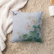Kinesisk blomma med fjäril