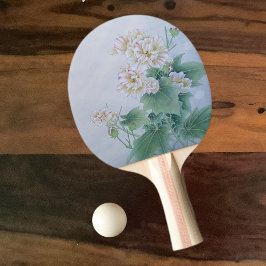 Kinesisk blomma med fjäril pingisracket