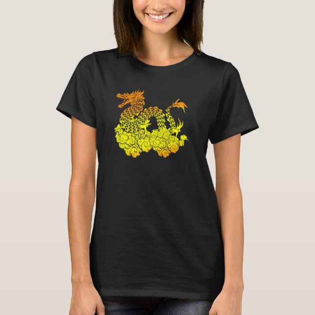 Kinesisk China för kultur Mythical Creature Fantas T Shirt (Framsida)