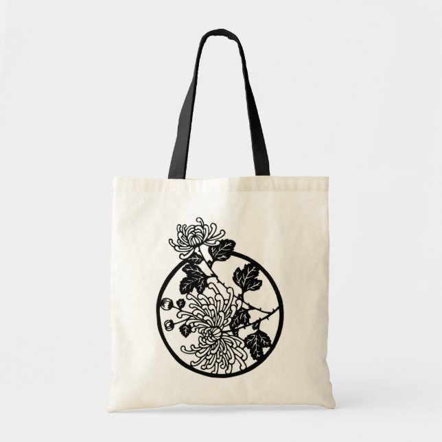Kinesisk Chrysanthemum - Tote Bag Tygkasse (Framsidan)