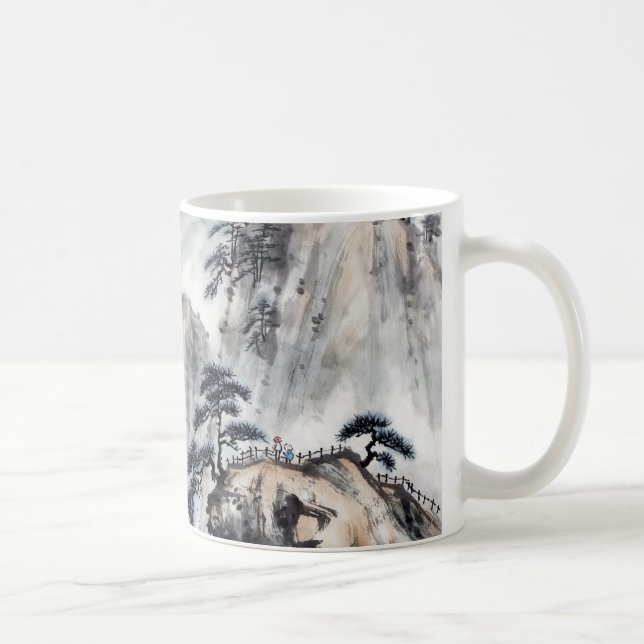 Kinesisk dekorationmugg #4 kaffemugg (Höger)