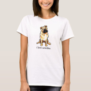 Kinesisk det Shar Pei Av-Koppelet Art™ kärlek Tee