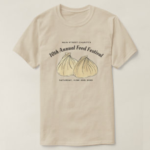 Kinesisk dim Sum Shumai Dumplings Food Festival T Shirt