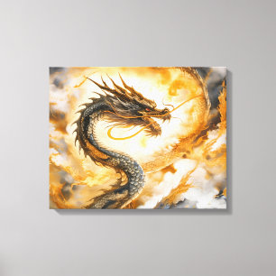 Kinesisk dragon canvastryck