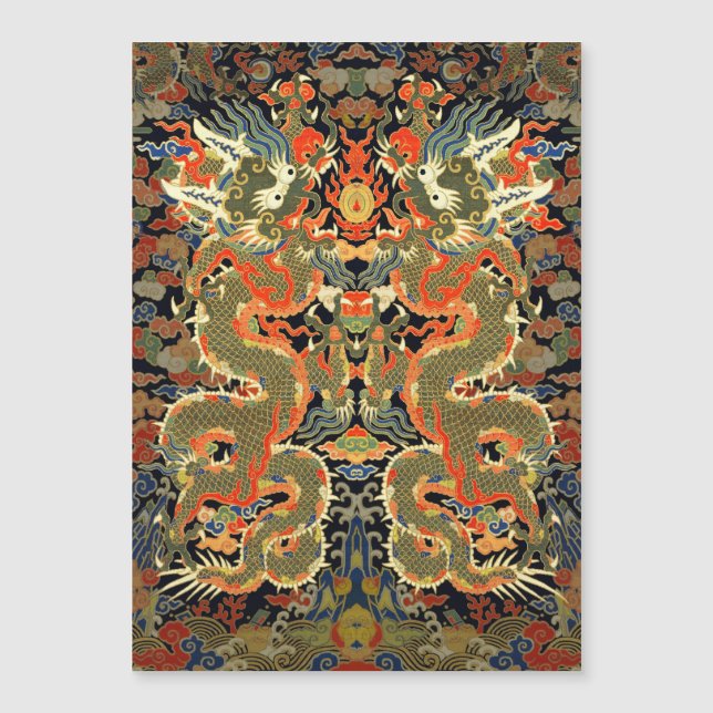 Kinesisk dragon Colorful Art (Framsida)