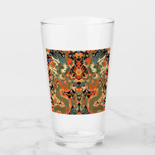 Kinesisk dragon Colorful Art Glaskopp