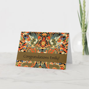 Kinesisk dragon Colorful Art Kort