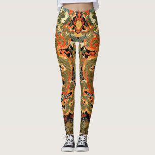 Kinesisk dragon Colorful Art Leggings