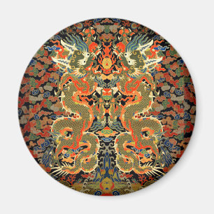 Kinesisk dragon Colorful Art Magnet