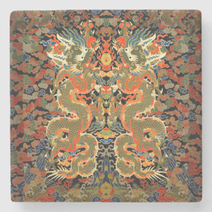 Kinesisk dragon Colorful Art Stenunderlägg