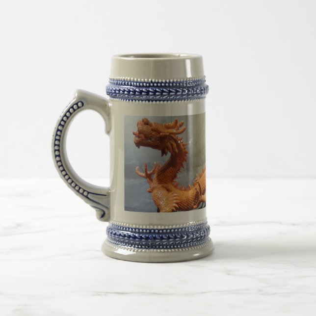 Kinesisk dragon Grått/Blue 22 oz Stein Sejdel (Vänster)