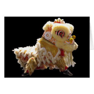 Kinesisk dragon hälsningskort