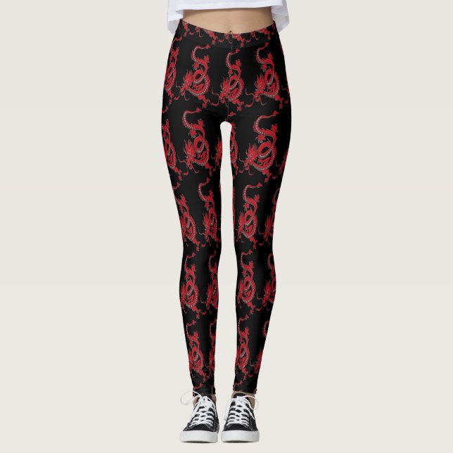 Kinesisk dragon leggings (Framsida)