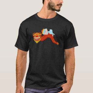 Kinesisk dragon Lycklig kinesiska nyårsrabbi T Shirt