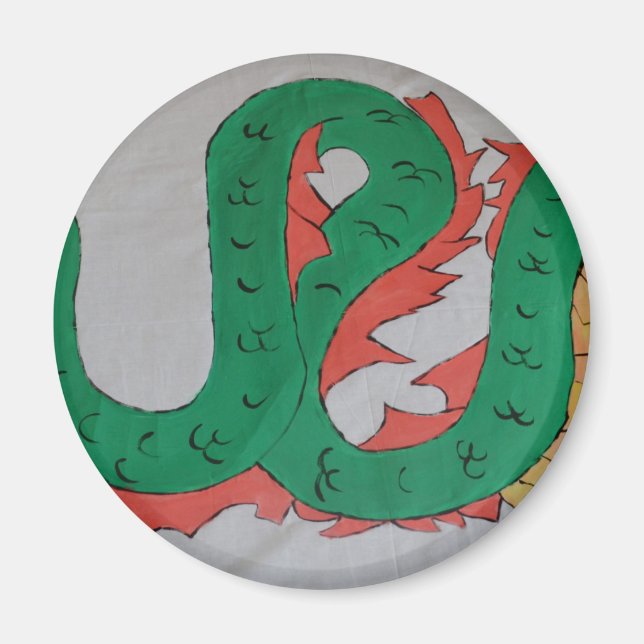 Kinesisk dragon magnet (Framsidan)