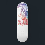 Kinesisk dragon mini skateboard bräda 18,5 cm<br><div class="desc">Skateboard för fet asiatisk konst</div>
