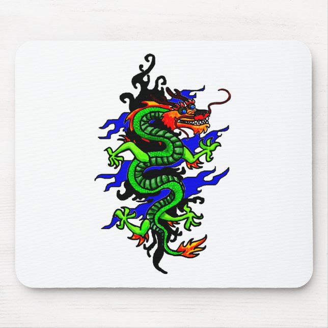 Kinesisk dragon musmatta (Framsidan)