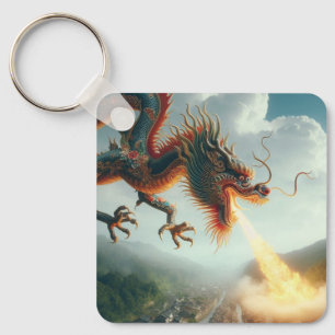Kinesisk dragon nyckelring