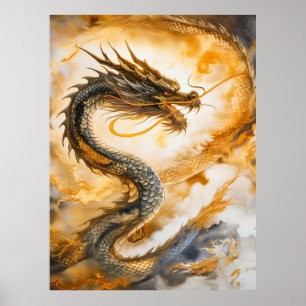 Kinesisk dragon poster