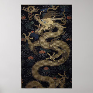 Kinesisk dragon poster