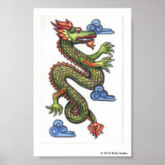 Kinesisk dragon poster