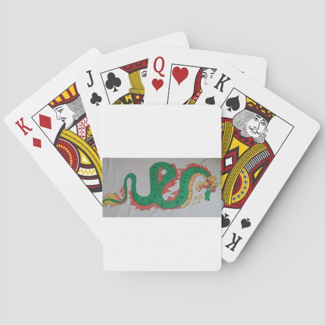 Kinesisk dragon spel kort (Baksidan)