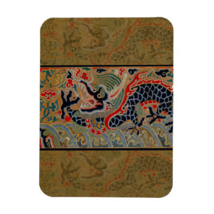 Kinesisk Dragon Symbol Antique Asian Magnet