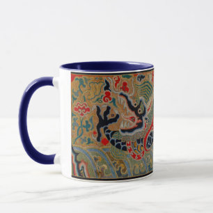 Kinesisk Dragon Symbol Antique Asian Mugg