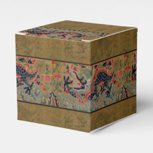 Kinesisk Dragon Symbol Antique Asian Presentaskar
