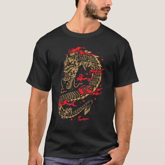 Kinesisk dragon t shirt (Framsida)