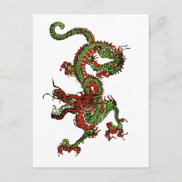 Kinesisk dragon vykort