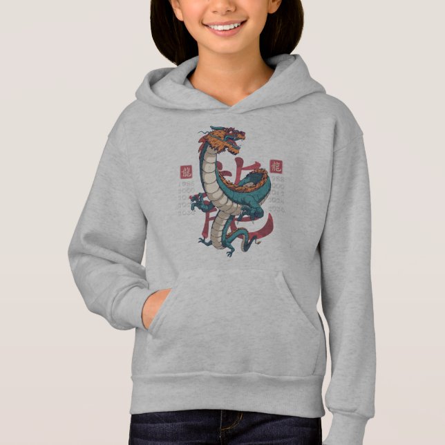 Kinesisk Drak Öst Zodiakskylt T Shirt (Framsida)