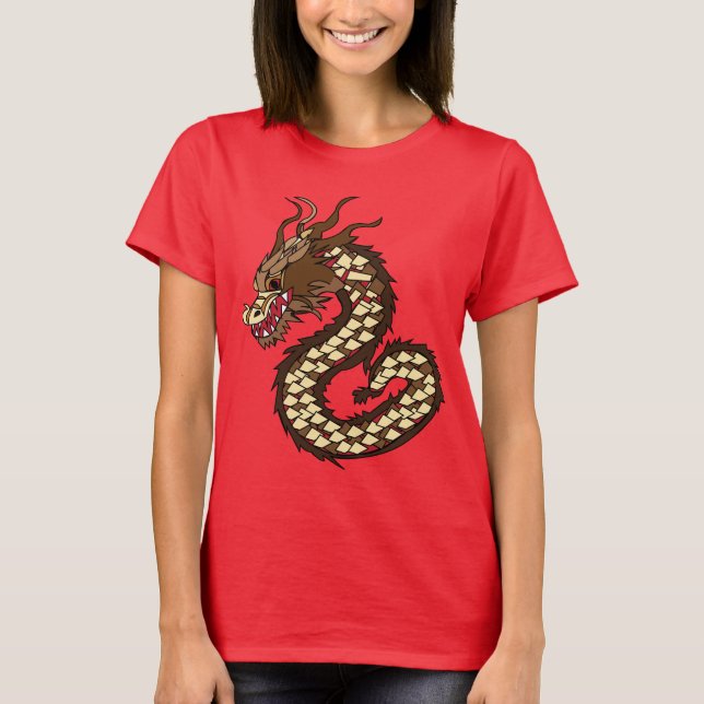 Kinesisk Drak T Shirt (Framsida)