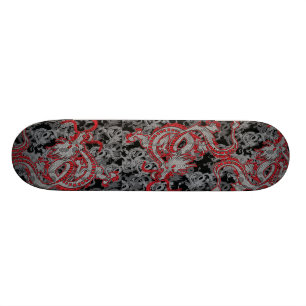 Kinesisk drake - år av draken old school skateboard bräda 21,6 cm
