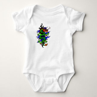 Kinesisk drake baby kostym tee shirt