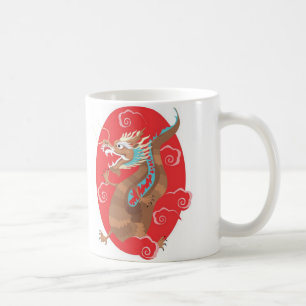 Kinesisk drake kaffemugg