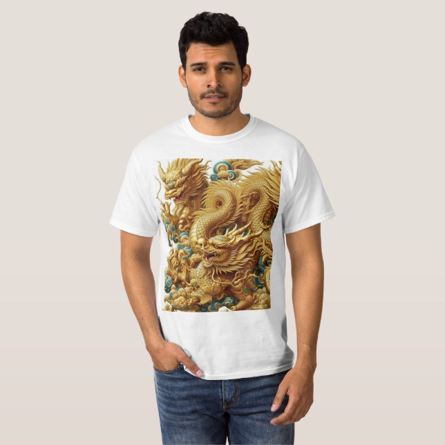 Kinesisk drake t shirt (Hel framsida)