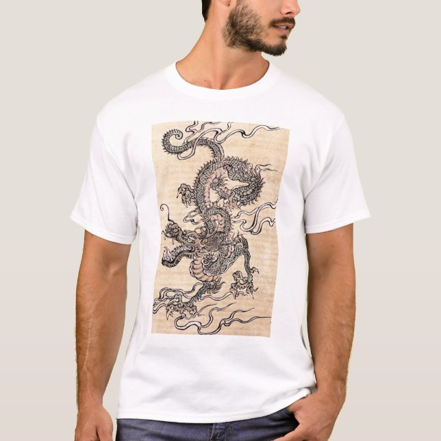 Kinesisk drake t-shirt (Framsida)