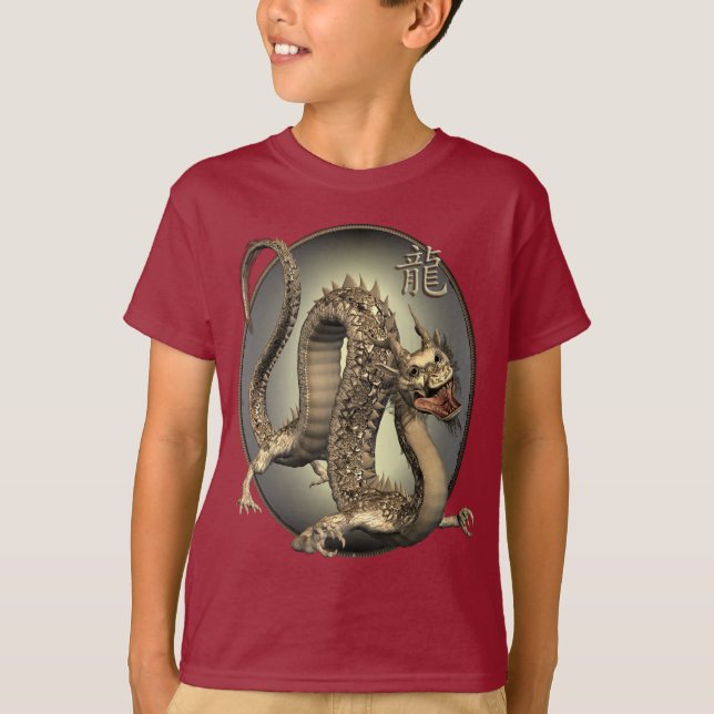 Kinesisk drake t shirt (Framsida)