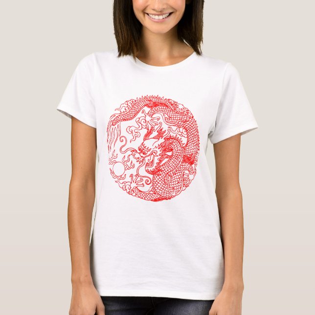Kinesisk drake t-shirt (Framsida)