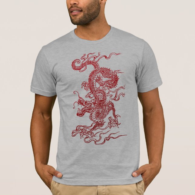 Kinesisk drake tee shirt (Framsida)