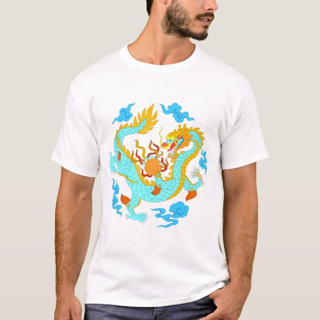 Kinesisk drake (version 7) tee (Framsida)