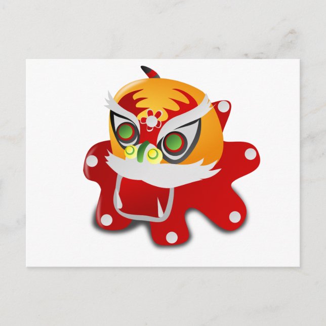 Kinesisk drake vykort (Framsida)