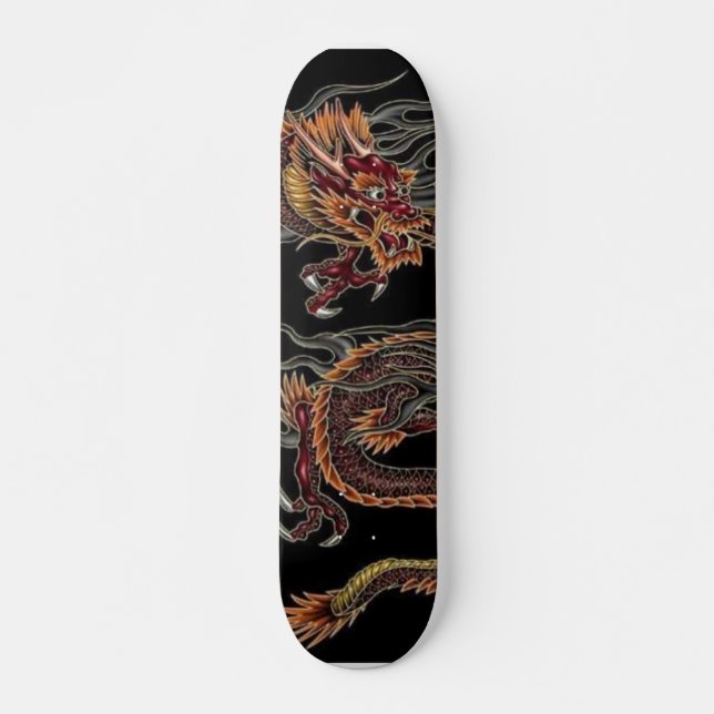 Kinesisk drakeSkateboard Mini Skateboard Bräda 18,5 Cm (Framsida)