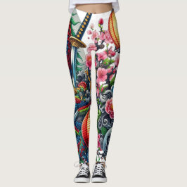 Kinesisk draklegering leggings