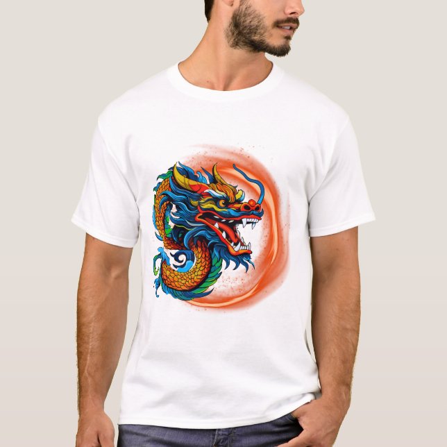Kinesisk draktröja t shirt (Framsida)