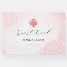 Kinesisk Dubbla för vattenfärg Bröllop Gästböcker