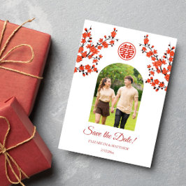 Kinesisk Dubbla Happity Photo Spara Da Datumet